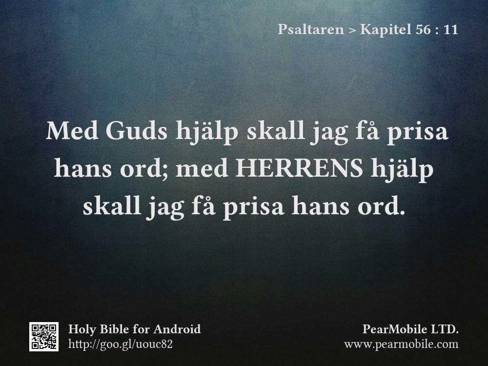 Psaltaren, Kapitel 56:11